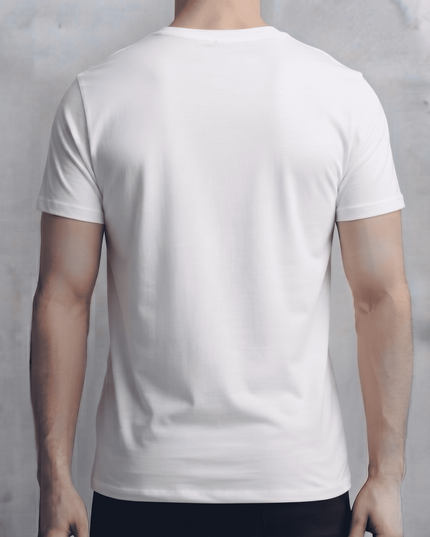 Türk Bayrağı Baskılı Beyaz Tişört